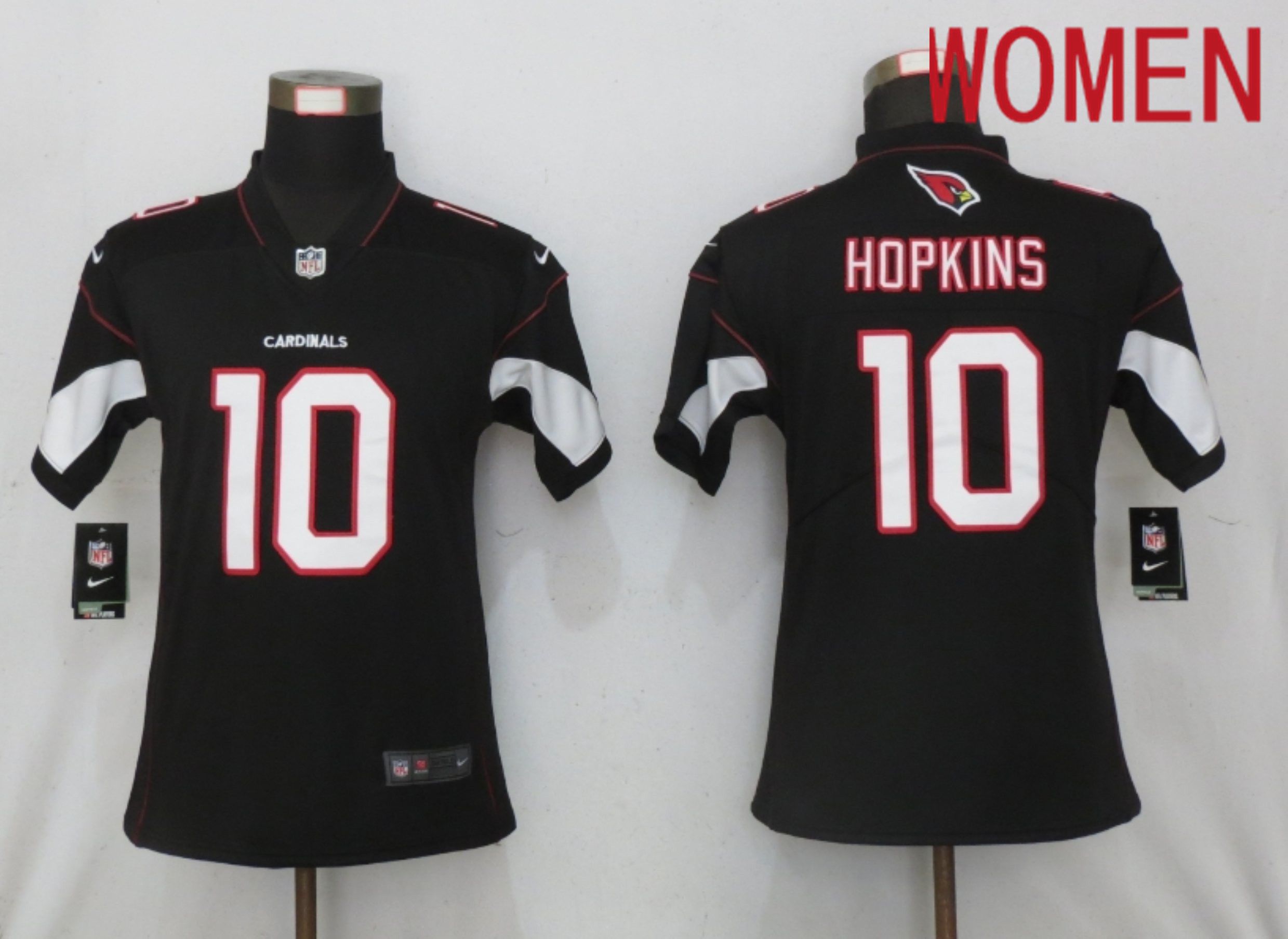 Women Arizona Cardinals #10 Hopkins Black 2020 Vapor Untouchable Elite Playe Nike NFL Jerseys->women nfl jersey->Women Jersey